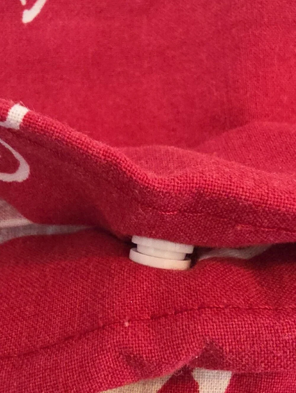 IKEA Alivne Flor Bold Red White Twin Cotton Duvet Cover
